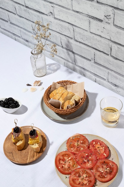 Free Photo food for celebrating world tapas day