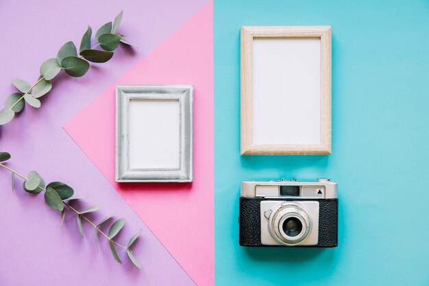 Frames and camera