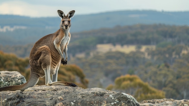 Free Photo free kangaroo in the wild