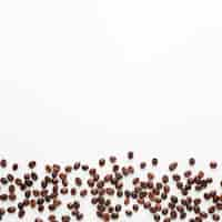 Free photo fresh roasted coffee beans with copy space