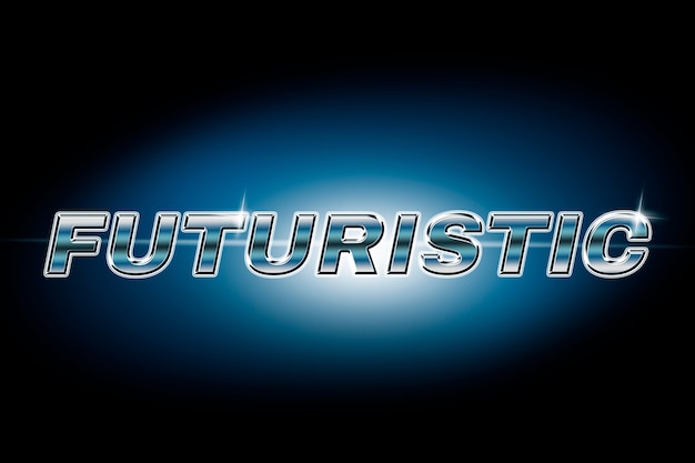 Free photo futuristic typography in lens flare font