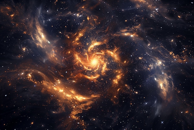 Free photo galaxy wallpaper in warm colors