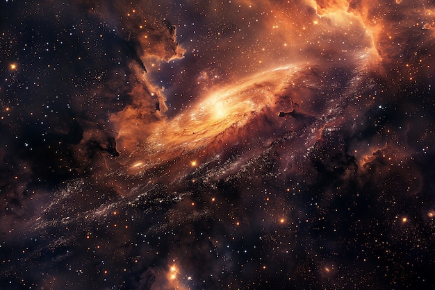 Free Photo galaxy wallpaper in warm colors