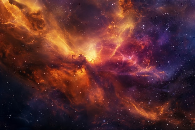 Free photo galaxy wallpaper in warm colors