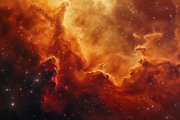 Free photo galaxy wallpaper in warm colors