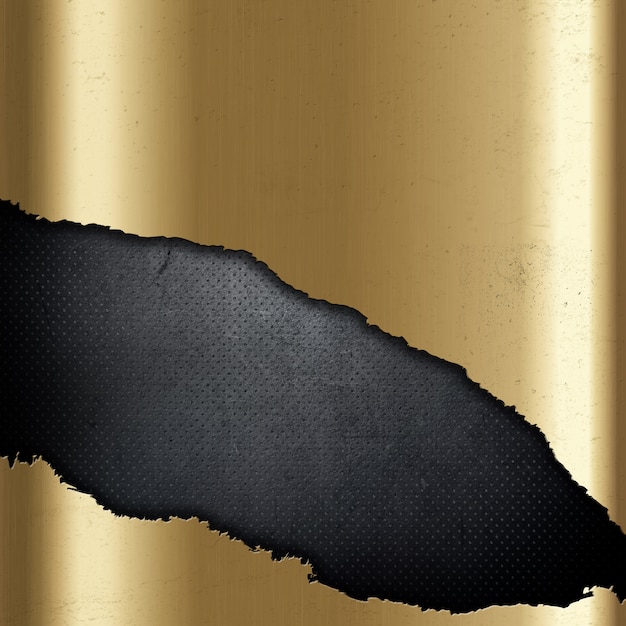 Free Photo golden metallic texture with a broken part