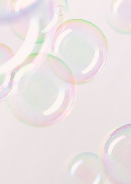 Free photo gradient bubble pattern