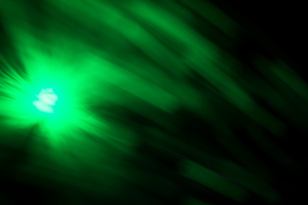 Free photo green blurred motion effect fiber light