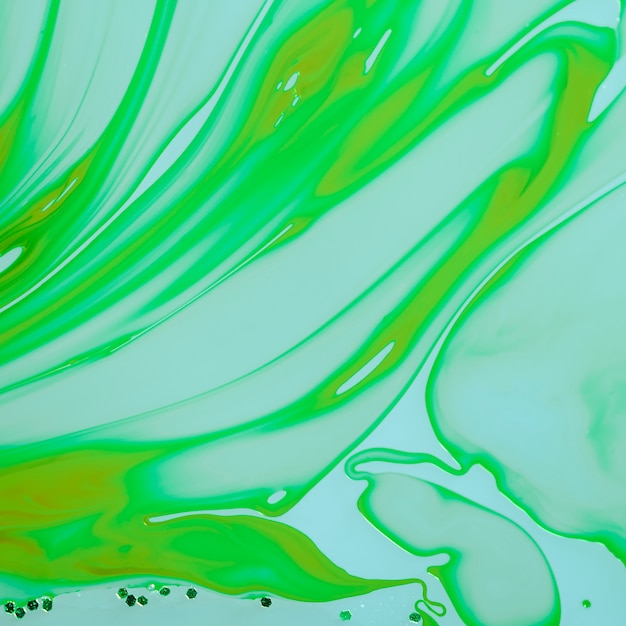 Free photo green fluid layers abstract design