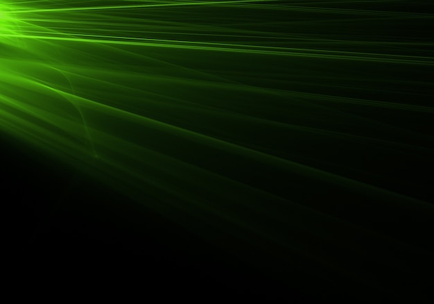 Free photo green light rays background