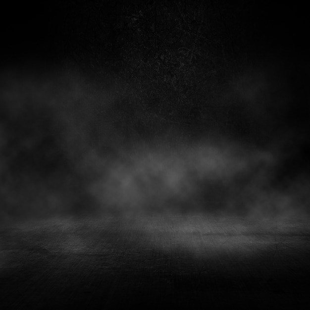 Free photo grunge dark interior with smoky atmosphere