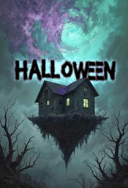 Halloween party illustration poster