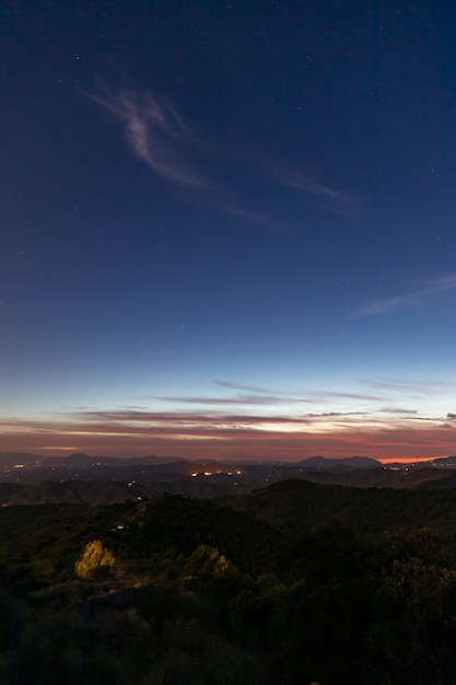 Free Photo horizon line between sky and people