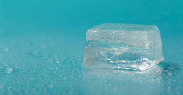 Free photo ice cube background still life