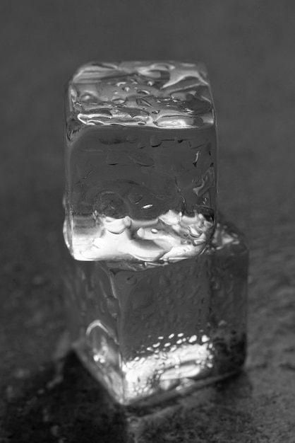 Free Photo ice cubes arrangement still life