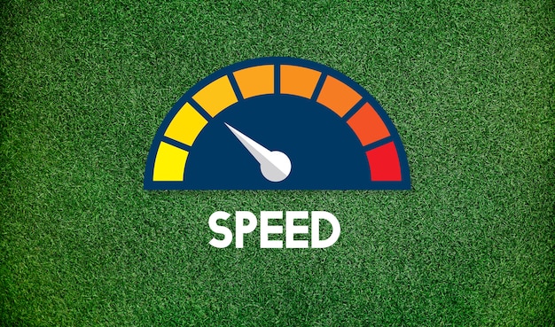 Free Photo internet speed test software concept