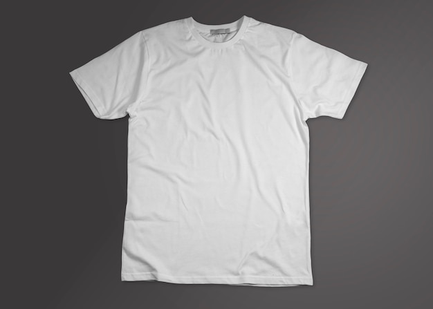 Free photo isolated opened white t-shirt