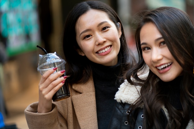 Free photo japan teenager friends having fun