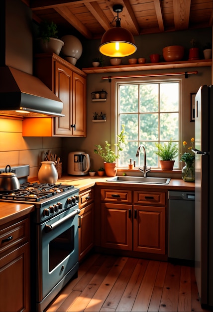 Kitchen filled with kitchenware