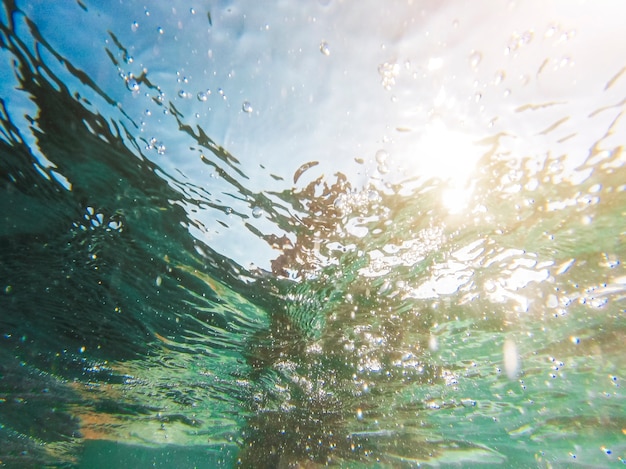 Free photo light blue underwater background