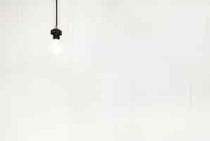 Free photo light bulb with white background