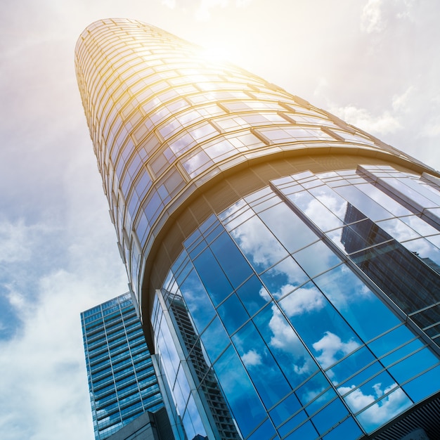 Low angle view of Modern Office Buildings