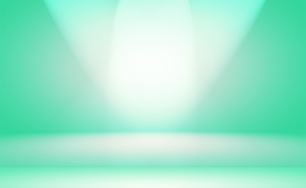 Free photo luxury plain green gradient abstract studio background empty room with space for your text and picture