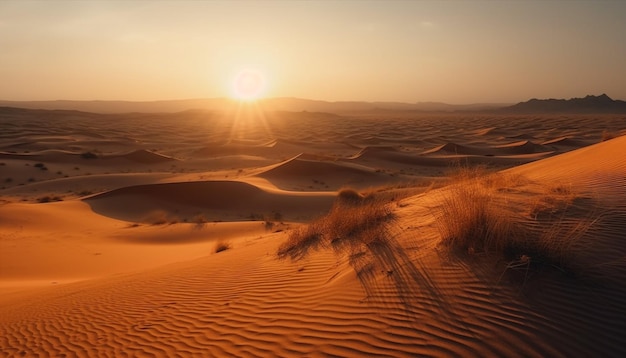 Free photo majestic mountain range in arid africa generated by ai