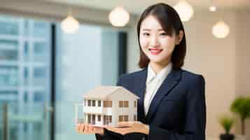 Free photo medium shot woman working as a real estate agent