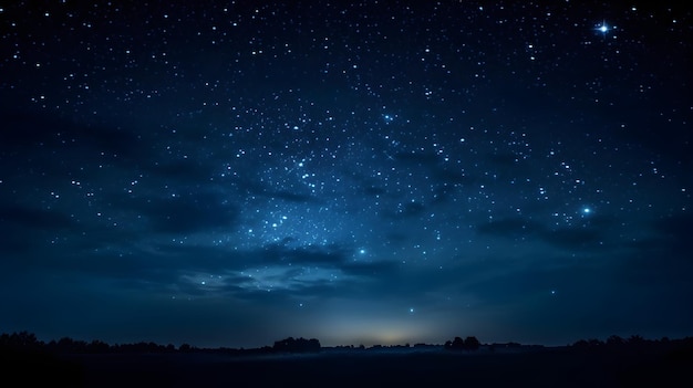 Free photo milky over the mountain at night with stars