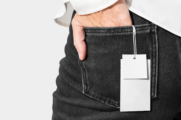 Foto gratuita etichetta di abbigliamento minimale per marchi di moda