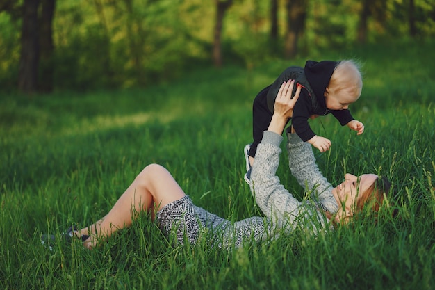 Free photo mother with son