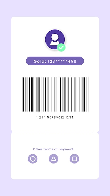 My barcode screen digital payment for smartphone