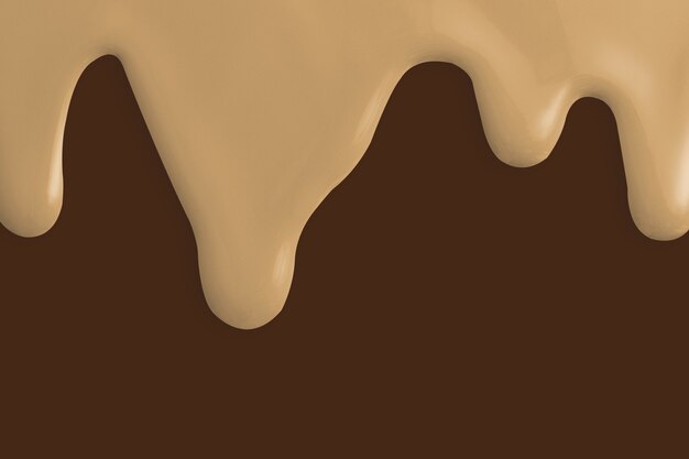 Nude dripping paint background in brown