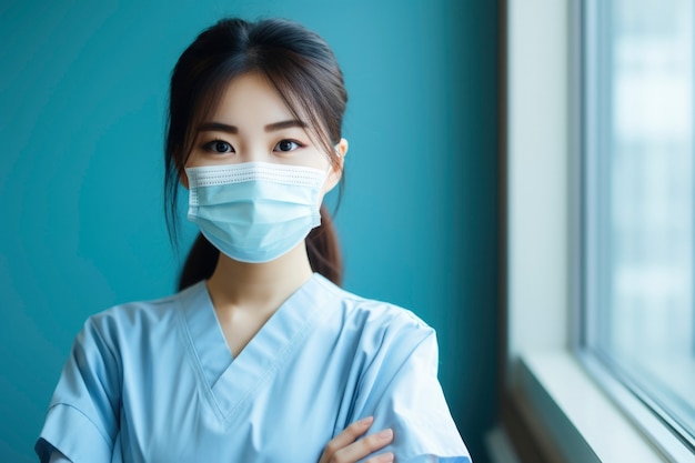 Free photo nurse portrait in hospital