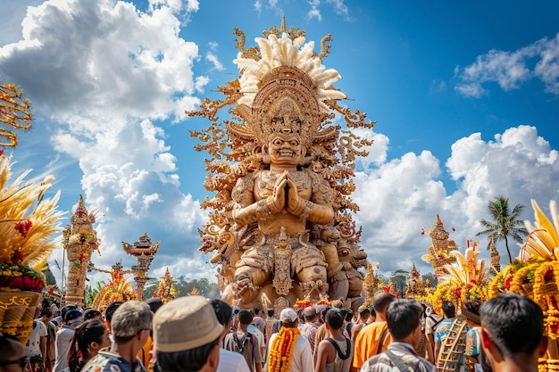 Free photo nyepi day celebration in indonesia