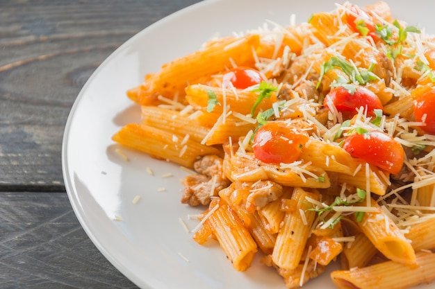 Free photo penne pasta