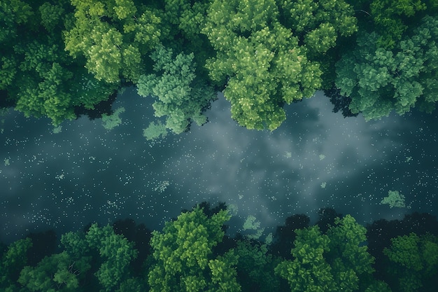 Free photo perspective of beautiful tree canopy