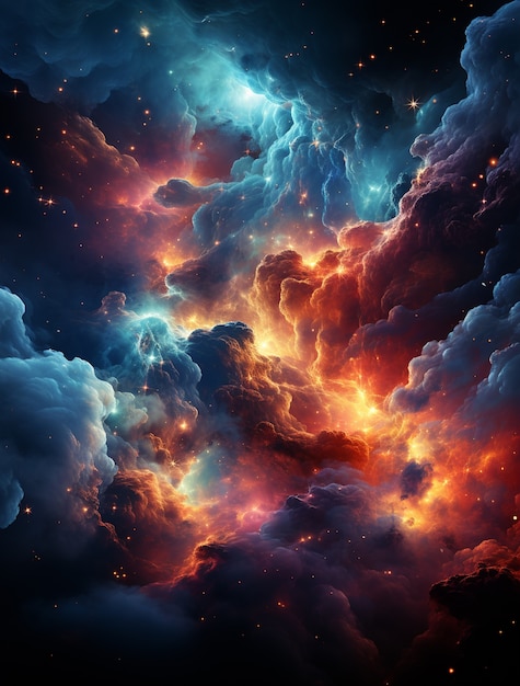 Free photo photorealistic galaxy background