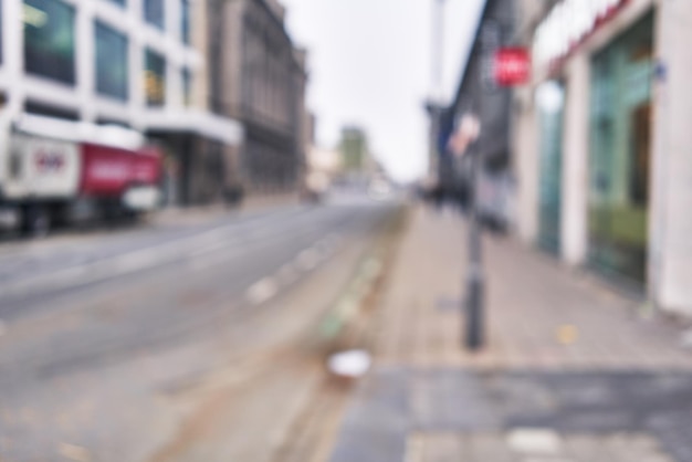 Picture of blurred cityscape at street