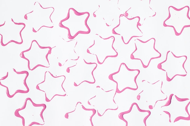 Free photo pink star-shaped stains