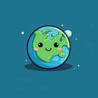 Free photo planet earth in cartoon style