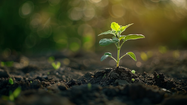 Free Photo plant growing from soil