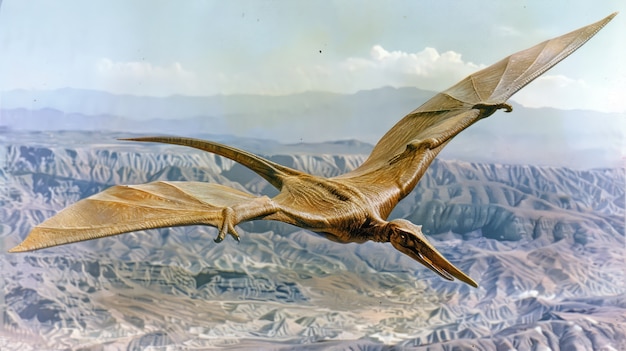 Free photo pterodactylus in natural environment