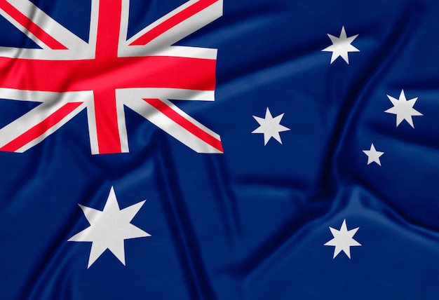 Free photo realistic australia flag background