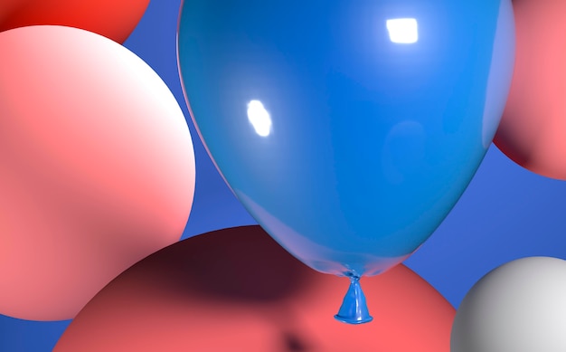 Free photo realistic balloons arrangement