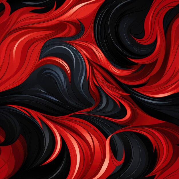 Red flames seamless pattern