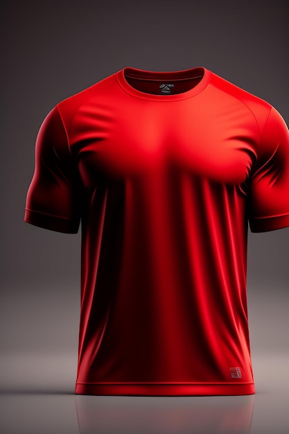 Foto gratuita una maglia rossa con sopra la scritta adidas