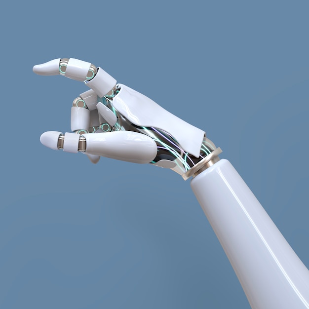 Free Photo robot hand 3d, ai technology