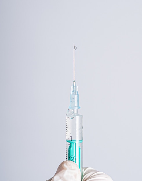 Free Photo selective focus shot of an injection syringe